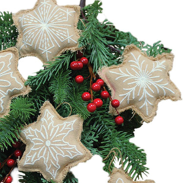 Gingerbread Snowflake Ornaments Set of 6 ONGD7400 - The Fox Decor